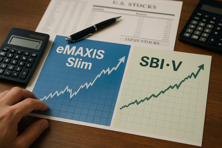eMAXIS Slim vs SBI・V