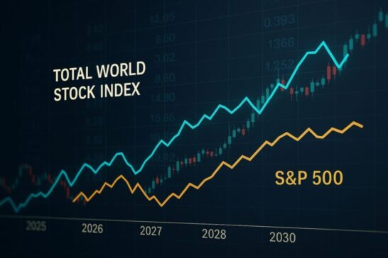 全世界株式（オルカン） vs S&P500：5年後はどちらが勝つ？地域分散 vs 米国集中投資の長期シミュレーション