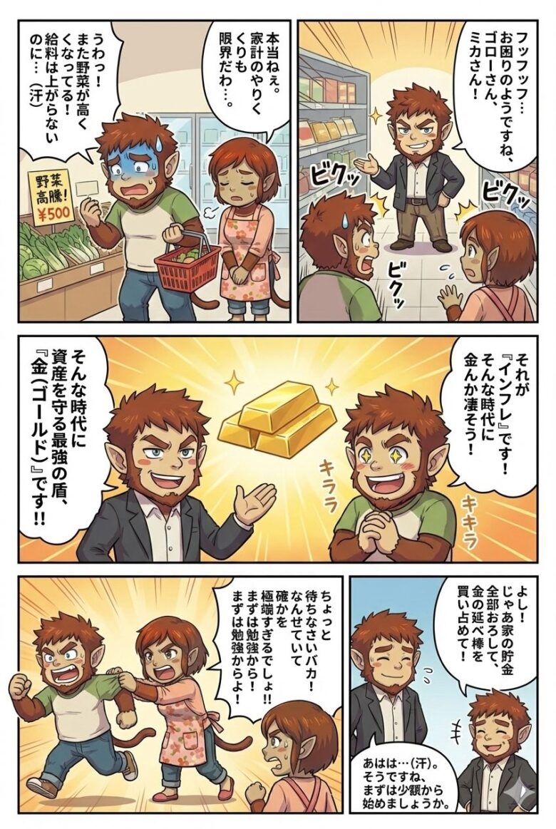 金・プラチナ投資入門|インフレ対策としての貴金属投資の始め方1