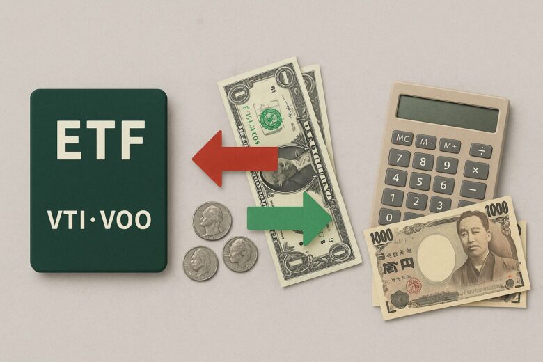 海外ETF（VTI・VOO）vs国内投資信託｜為替手数料と税金を含めた本当のコスト比較