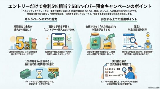 子どもの余力資金だけSBIハイパー預金に入れてみた｜3か月限定5％キャンペーンの中身と注意点