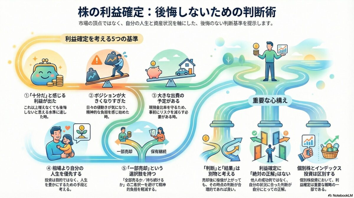 利益確定が早すぎたか？遅すぎたか？今の自分の答え